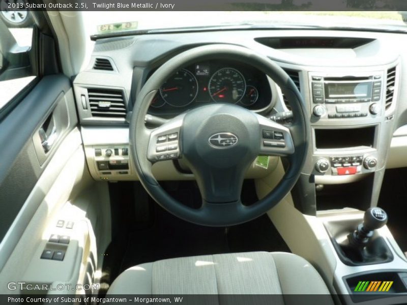 Twilight Blue Metallic / Ivory 2013 Subaru Outback 2.5i