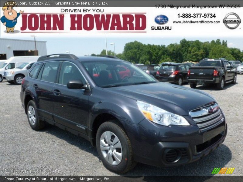 Graphite Gray Metallic / Black 2013 Subaru Outback 2.5i
