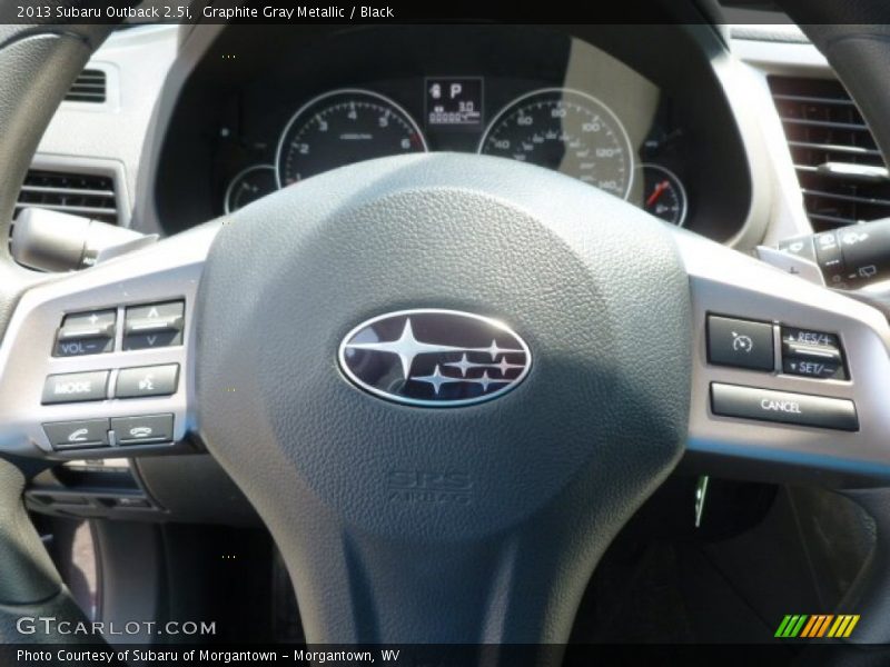 Graphite Gray Metallic / Black 2013 Subaru Outback 2.5i