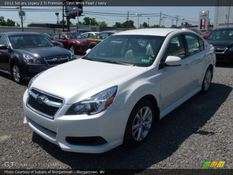 Satin White Pearl / Ivory 2013 Subaru Legacy 2.5i Premium