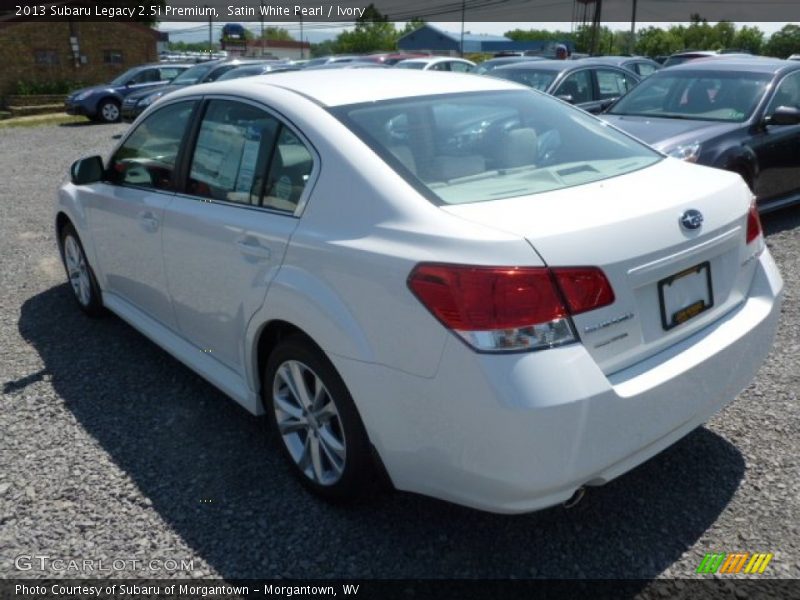 Satin White Pearl / Ivory 2013 Subaru Legacy 2.5i Premium