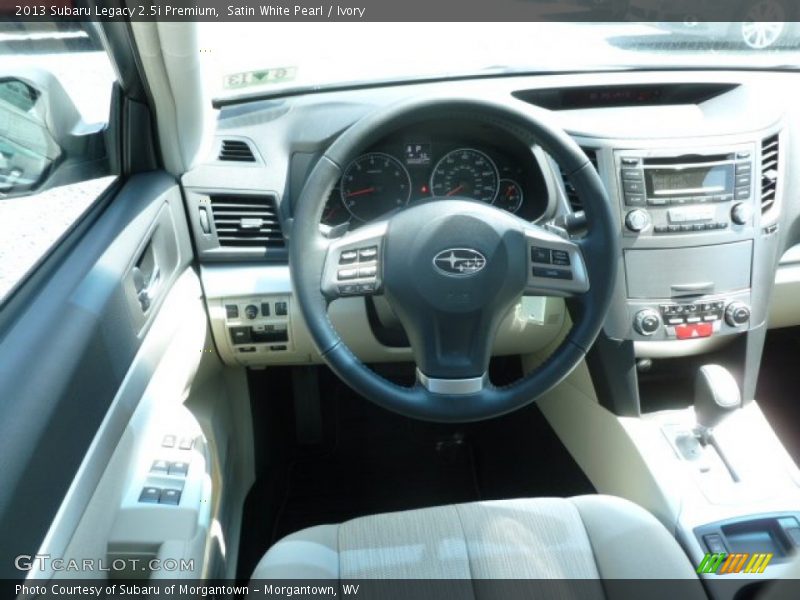 Satin White Pearl / Ivory 2013 Subaru Legacy 2.5i Premium