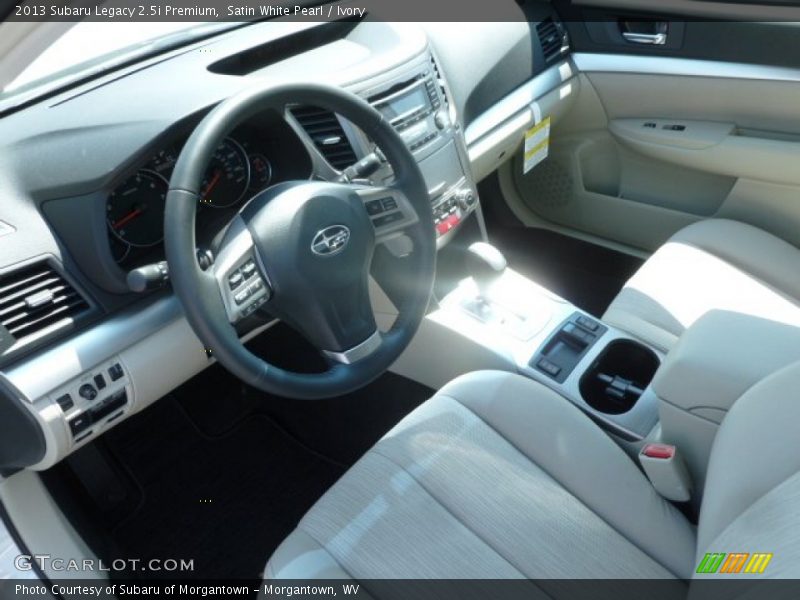 Satin White Pearl / Ivory 2013 Subaru Legacy 2.5i Premium