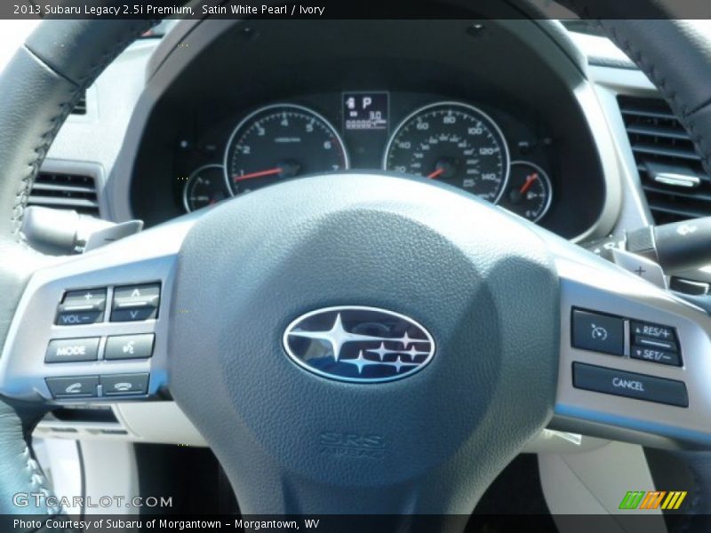 Satin White Pearl / Ivory 2013 Subaru Legacy 2.5i Premium