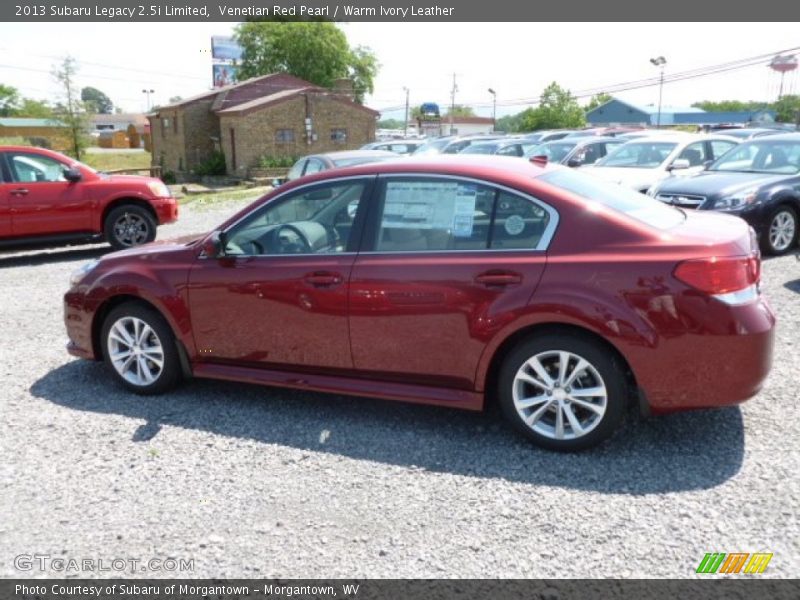 Venetian Red Pearl / Warm Ivory Leather 2013 Subaru Legacy 2.5i Limited