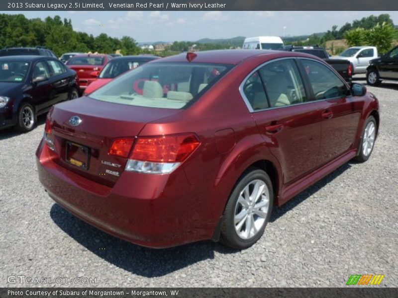 Venetian Red Pearl / Warm Ivory Leather 2013 Subaru Legacy 2.5i Limited