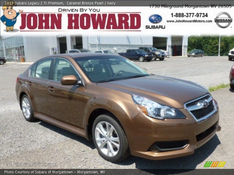 Caramel Bronze Pearl / Ivory 2013 Subaru Legacy 2.5i Premium