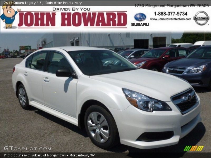 Satin White Pearl / Ivory 2013 Subaru Legacy 2.5i