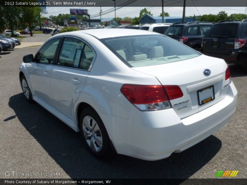 Satin White Pearl / Ivory 2013 Subaru Legacy 2.5i