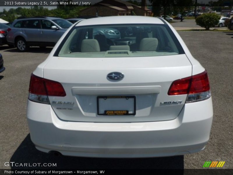 Satin White Pearl / Ivory 2013 Subaru Legacy 2.5i