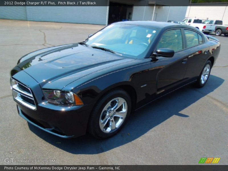 Pitch Black / Tan/Black 2012 Dodge Charger R/T Plus