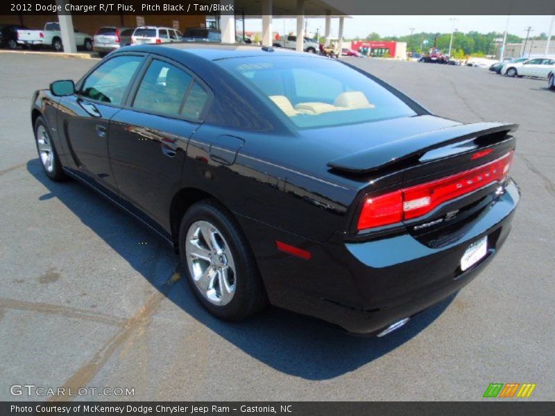 Pitch Black / Tan/Black 2012 Dodge Charger R/T Plus