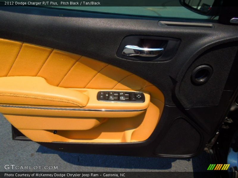 Pitch Black / Tan/Black 2012 Dodge Charger R/T Plus