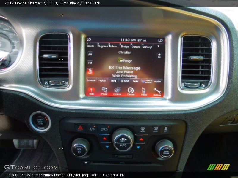 Pitch Black / Tan/Black 2012 Dodge Charger R/T Plus