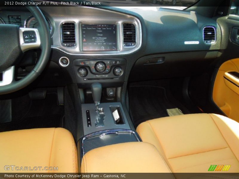 Pitch Black / Tan/Black 2012 Dodge Charger R/T Plus
