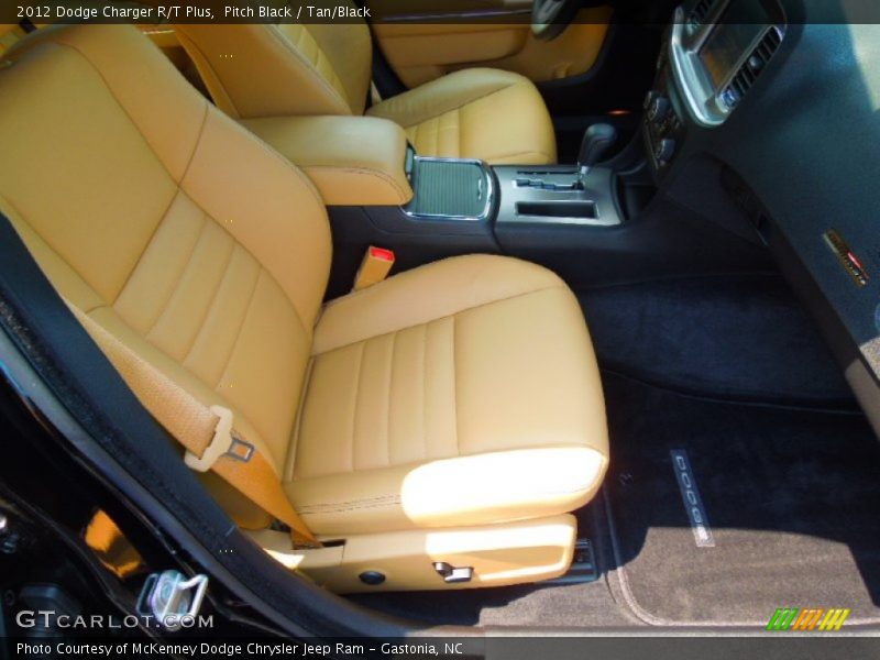 Pitch Black / Tan/Black 2012 Dodge Charger R/T Plus