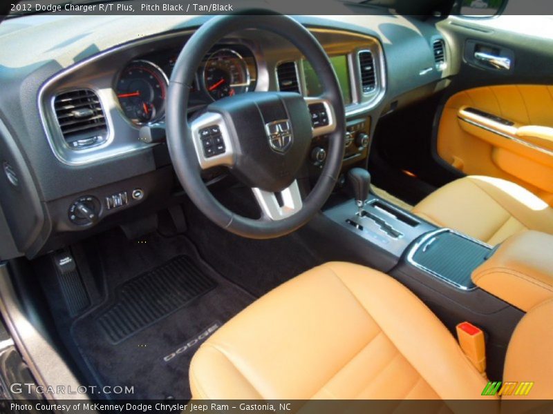 Tan/Black Interior - 2012 Charger R/T Plus 