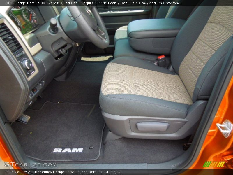 Tequila Sunrise Pearl / Dark Slate Gray/Medium Graystone 2012 Dodge Ram 1500 Express Quad Cab