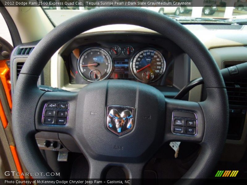 Tequila Sunrise Pearl / Dark Slate Gray/Medium Graystone 2012 Dodge Ram 1500 Express Quad Cab