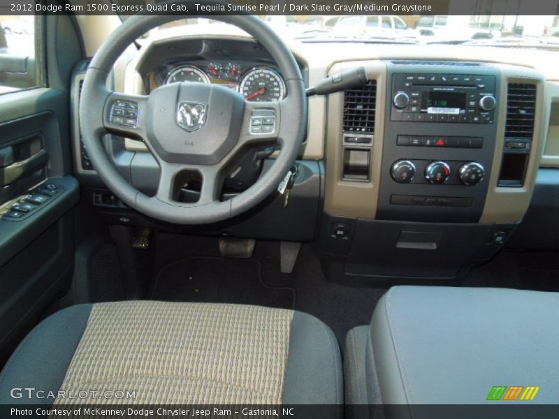 Tequila Sunrise Pearl / Dark Slate Gray/Medium Graystone 2012 Dodge Ram 1500 Express Quad Cab