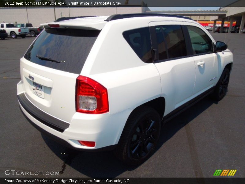 Bright White / Dark Slate Gray 2012 Jeep Compass Latitude 4x4