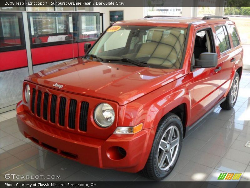 Sunburst Orange Pearl / Dark Slate Gray 2008 Jeep Patriot Sport