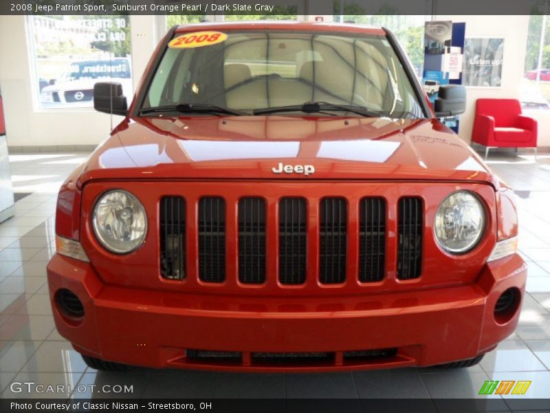 Sunburst Orange Pearl / Dark Slate Gray 2008 Jeep Patriot Sport