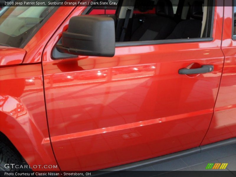 Sunburst Orange Pearl / Dark Slate Gray 2008 Jeep Patriot Sport