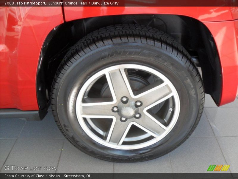Sunburst Orange Pearl / Dark Slate Gray 2008 Jeep Patriot Sport