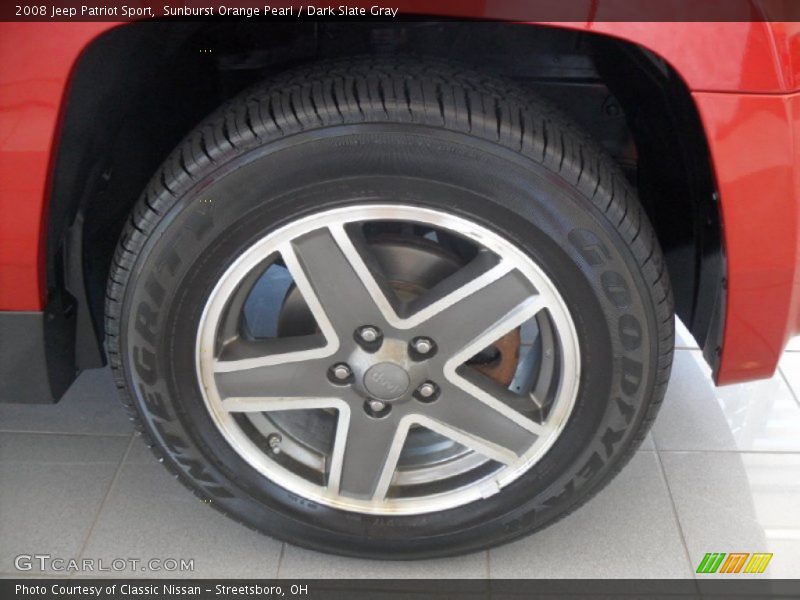 Sunburst Orange Pearl / Dark Slate Gray 2008 Jeep Patriot Sport