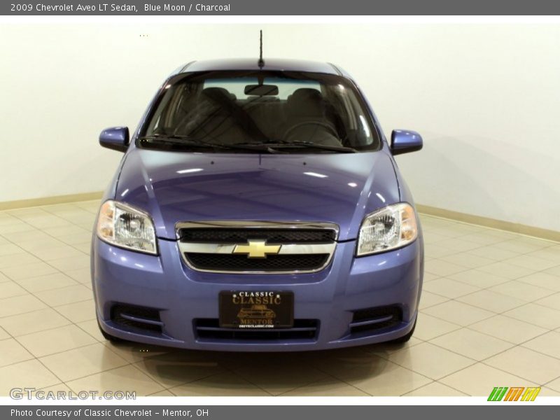 Blue Moon / Charcoal 2009 Chevrolet Aveo LT Sedan