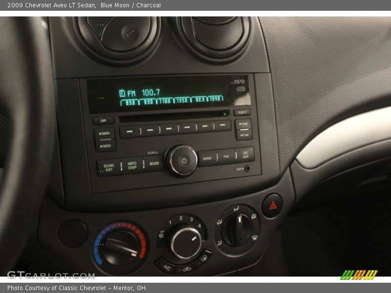 Blue Moon / Charcoal 2009 Chevrolet Aveo LT Sedan