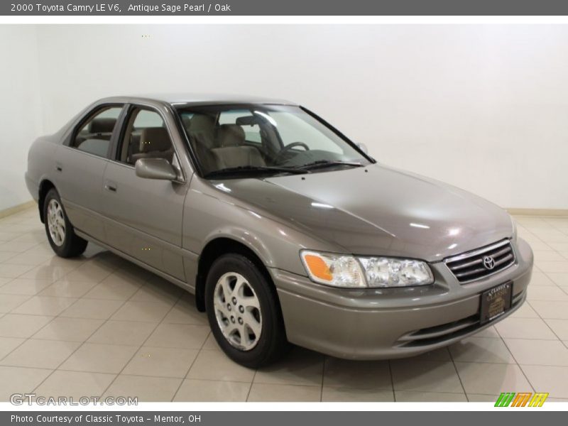 Antique Sage Pearl / Oak 2000 Toyota Camry LE V6