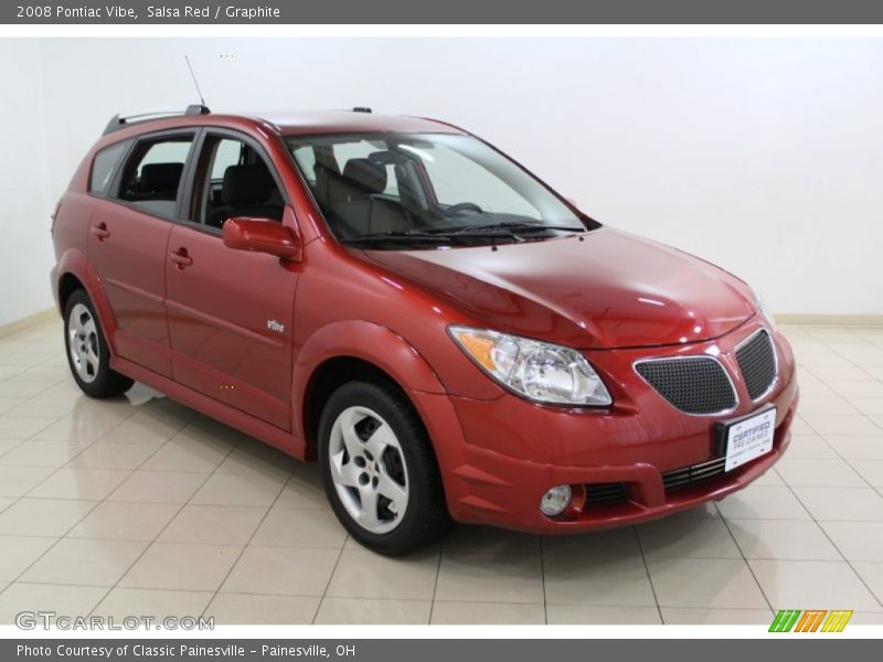 Salsa Red / Graphite 2008 Pontiac Vibe