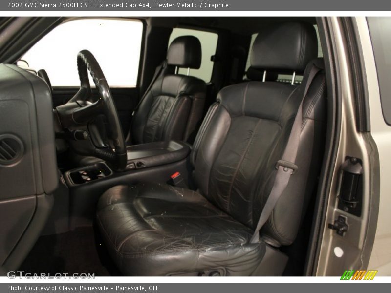 Pewter Metallic / Graphite 2002 GMC Sierra 2500HD SLT Extended Cab 4x4