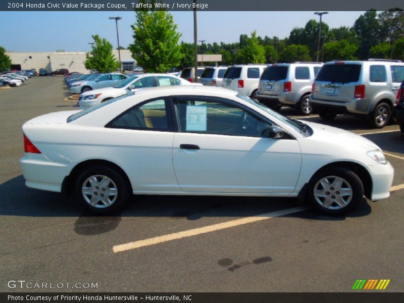 Taffeta White / Ivory Beige 2004 Honda Civic Value Package Coupe