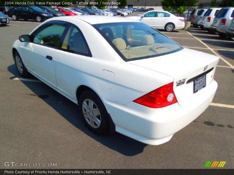 Taffeta White / Ivory Beige 2004 Honda Civic Value Package Coupe