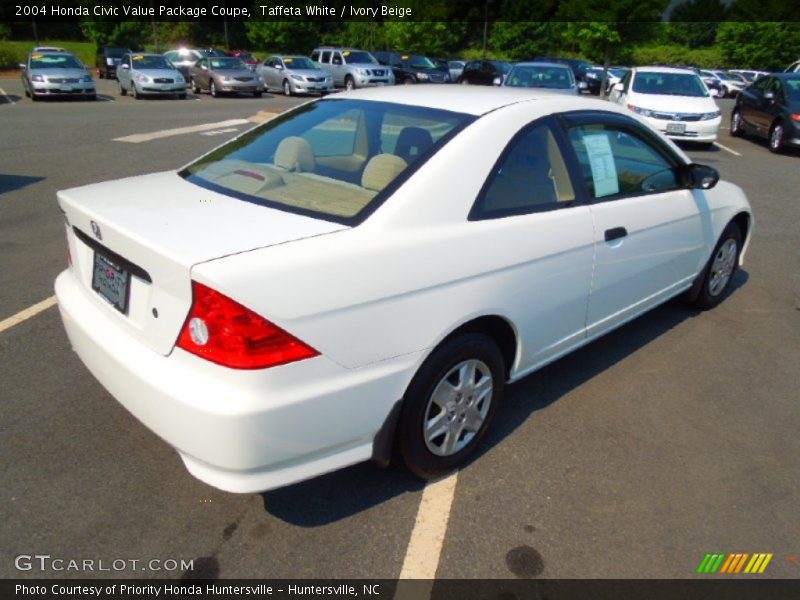 Taffeta White / Ivory Beige 2004 Honda Civic Value Package Coupe