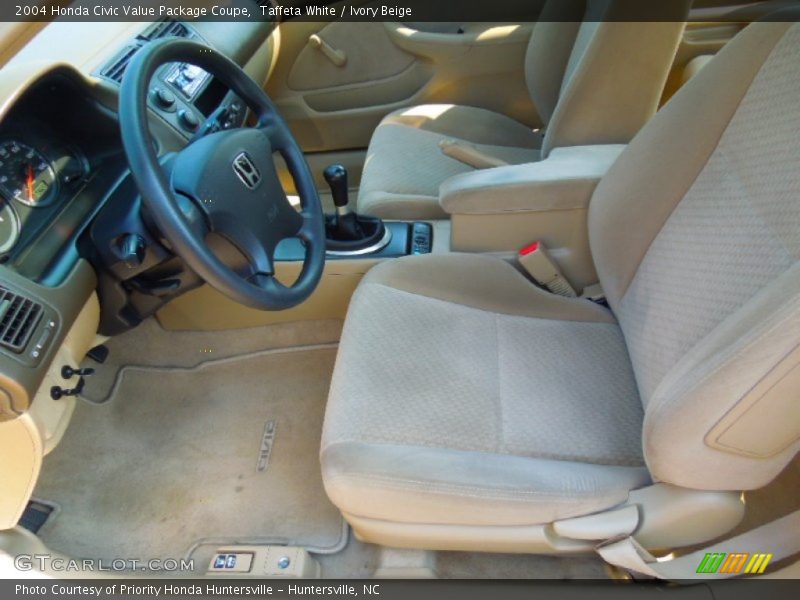 Taffeta White / Ivory Beige 2004 Honda Civic Value Package Coupe