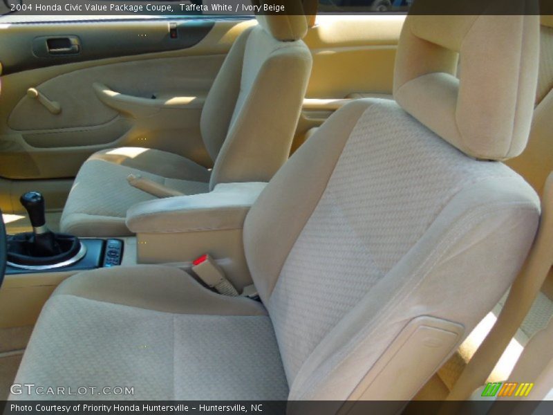 Taffeta White / Ivory Beige 2004 Honda Civic Value Package Coupe