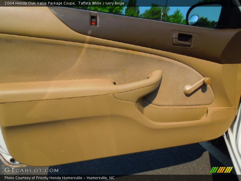 Taffeta White / Ivory Beige 2004 Honda Civic Value Package Coupe
