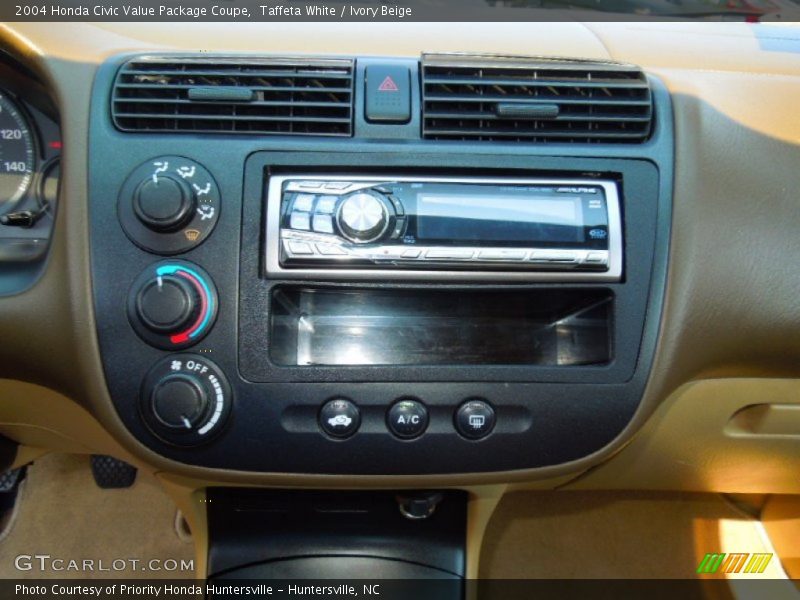 Taffeta White / Ivory Beige 2004 Honda Civic Value Package Coupe