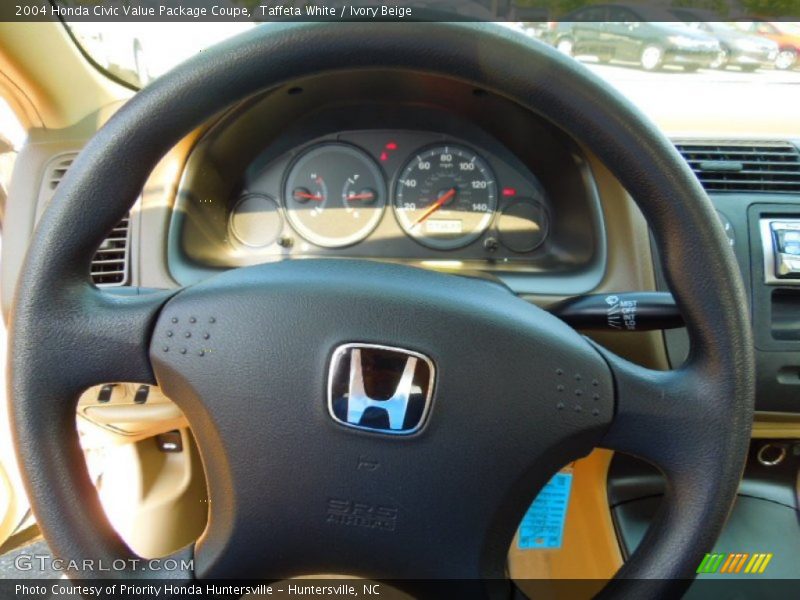 Taffeta White / Ivory Beige 2004 Honda Civic Value Package Coupe