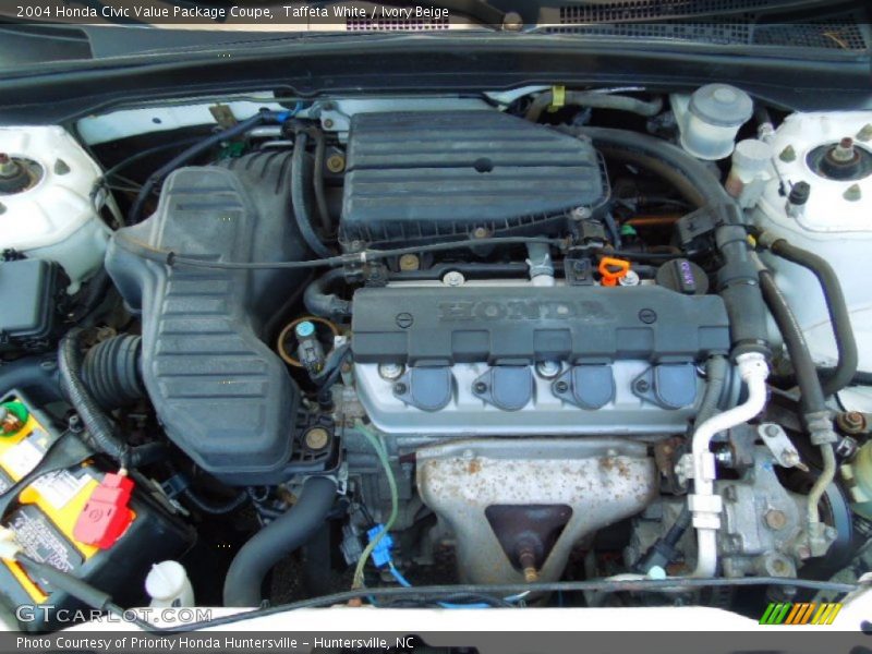 Taffeta White / Ivory Beige 2004 Honda Civic Value Package Coupe
