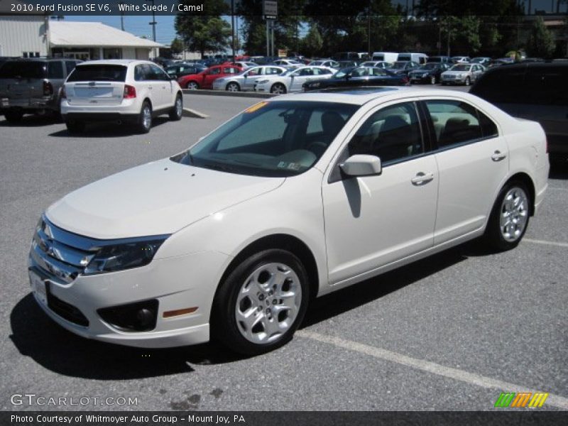 White Suede / Camel 2010 Ford Fusion SE V6