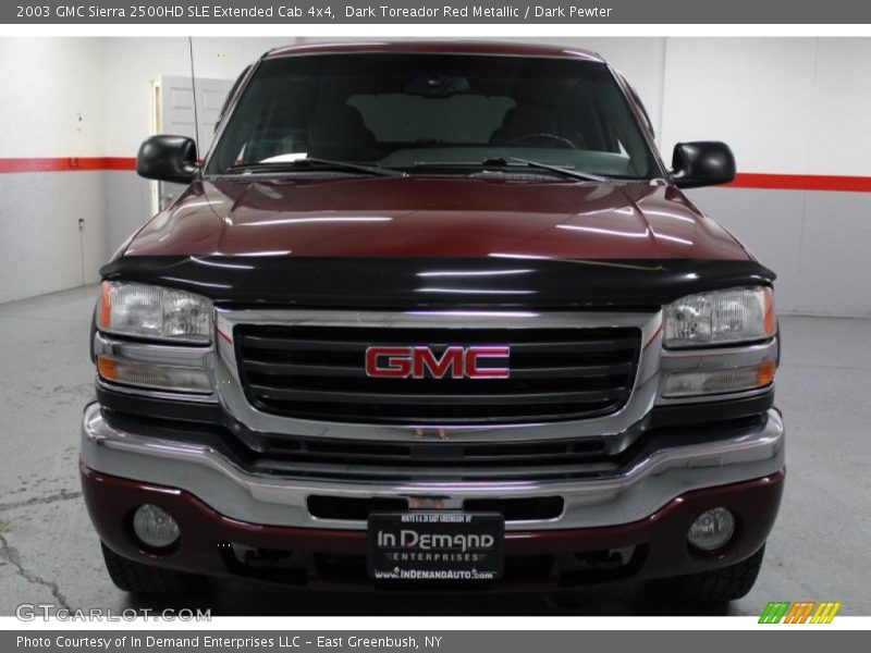 Dark Toreador Red Metallic / Dark Pewter 2003 GMC Sierra 2500HD SLE Extended Cab 4x4