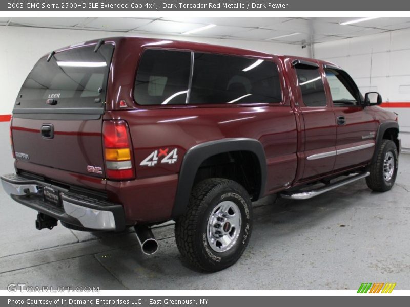 Dark Toreador Red Metallic / Dark Pewter 2003 GMC Sierra 2500HD SLE Extended Cab 4x4