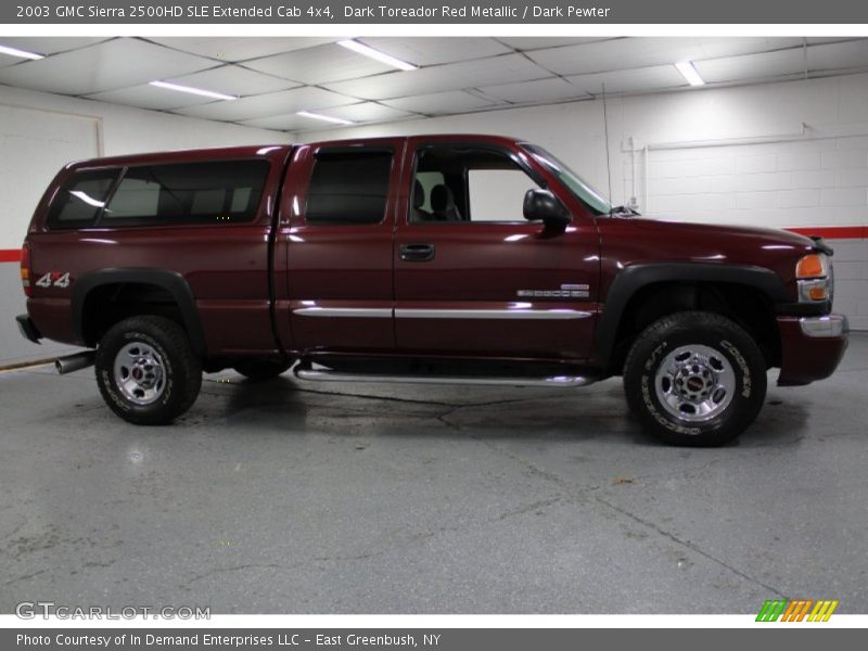 Dark Toreador Red Metallic / Dark Pewter 2003 GMC Sierra 2500HD SLE Extended Cab 4x4