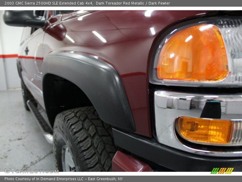 Dark Toreador Red Metallic / Dark Pewter 2003 GMC Sierra 2500HD SLE Extended Cab 4x4