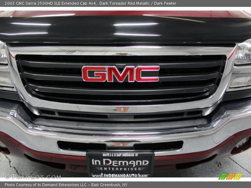 Dark Toreador Red Metallic / Dark Pewter 2003 GMC Sierra 2500HD SLE Extended Cab 4x4